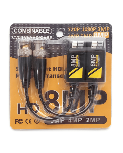 HD Passive Video Balun 8MP BNC to RJ45 Analog Signal By Twisted Transceivers UTP Cable for CCTV Camera Accessories
