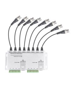 8-channel HD Passive Video Balun With Cable For Twisted Pairs to BNC, CVI/TVI/AHD Analog Signal by UTP Cable