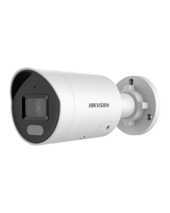 Hikvision Network Camera DS-2CD2047G2-LU 4MP 2.8mm 4mm PoE ColorVu Strobe Light and Audible Warning Fixed Mini Bullet Network Camera