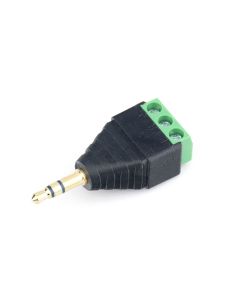 3.5mm Headphone Jack to Terminal Block - Quick Connect Audio Wiring