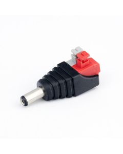 DC Power Plug to Spring Terminal Block - Tool-Free Power Connection