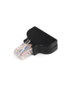 RJ45 Plug to 8-Pin Terminal Block Black- Quick Connect Network Wiring